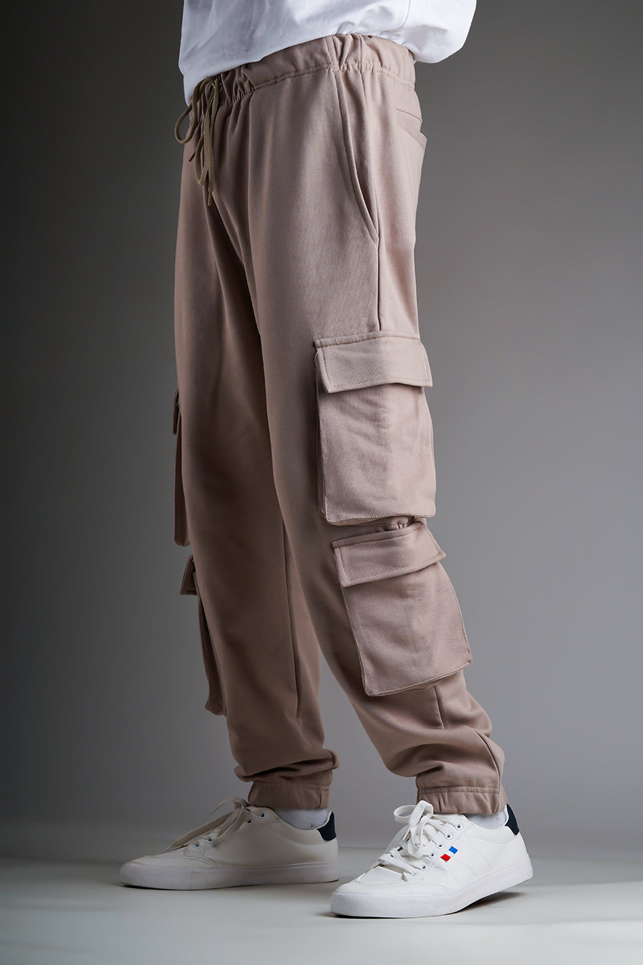 Bas de Jogging style cargo Signature - Beige