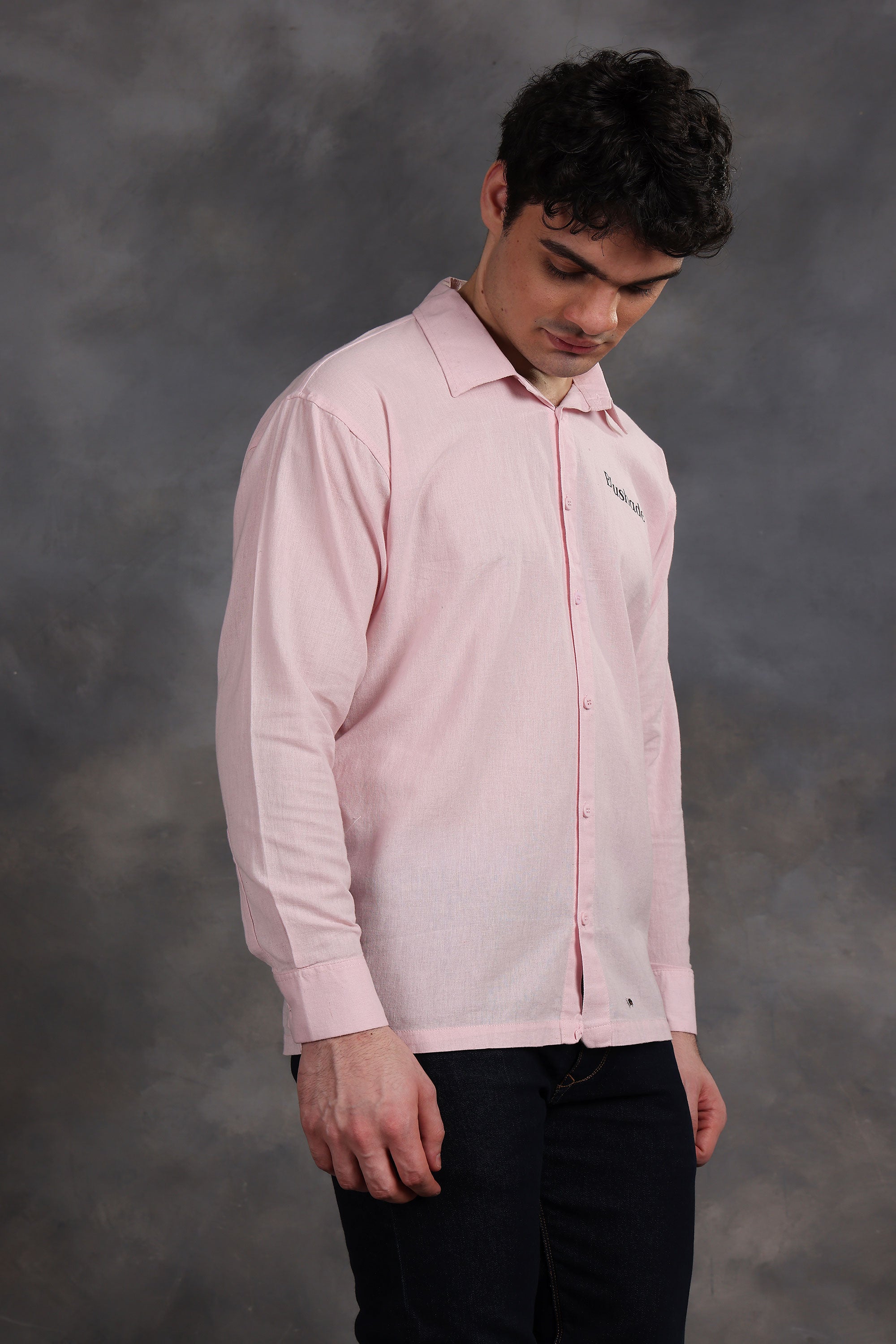 Light Pink Linen Shirt