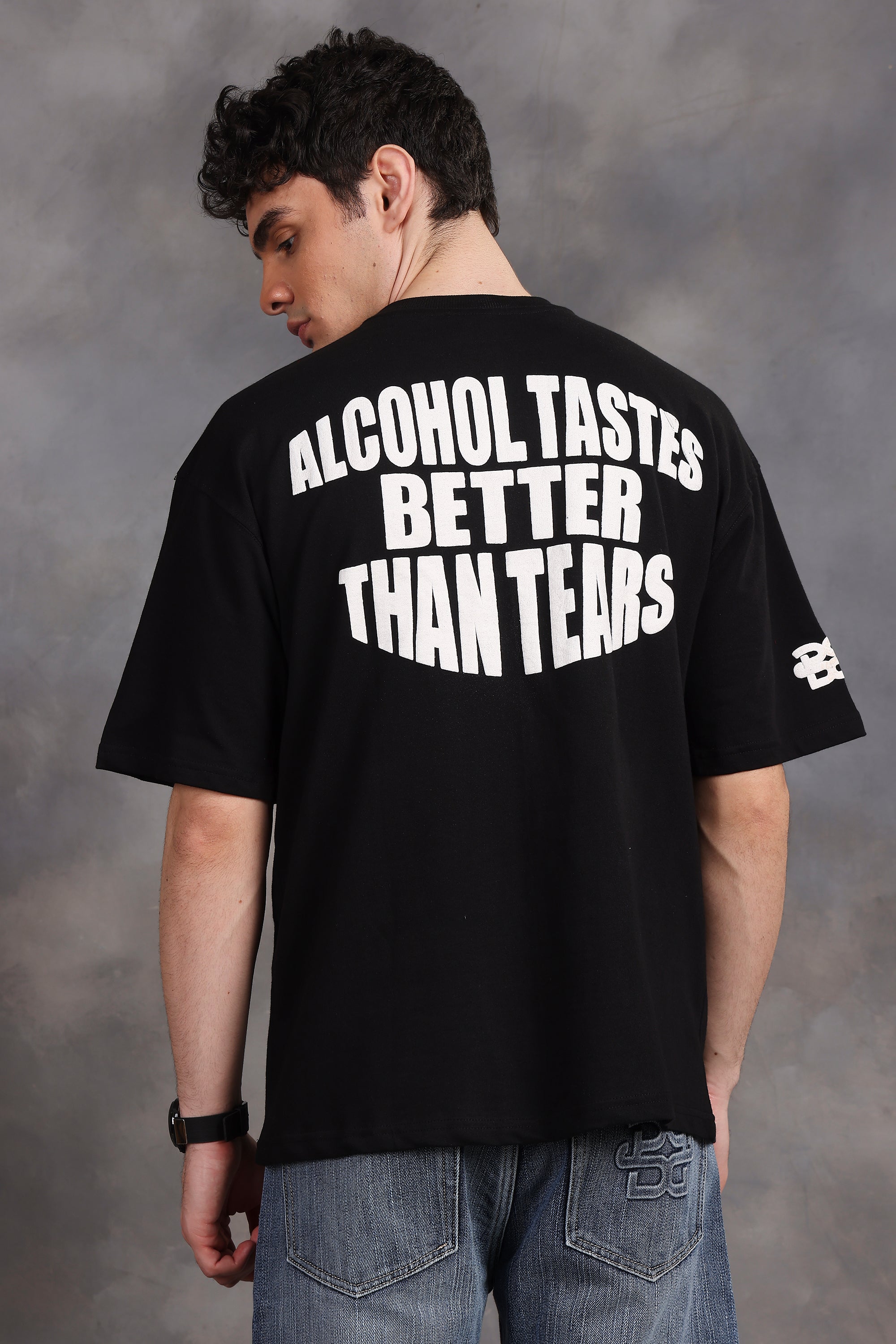 Alcoholic Ted Oversized T-Shirt (Black)