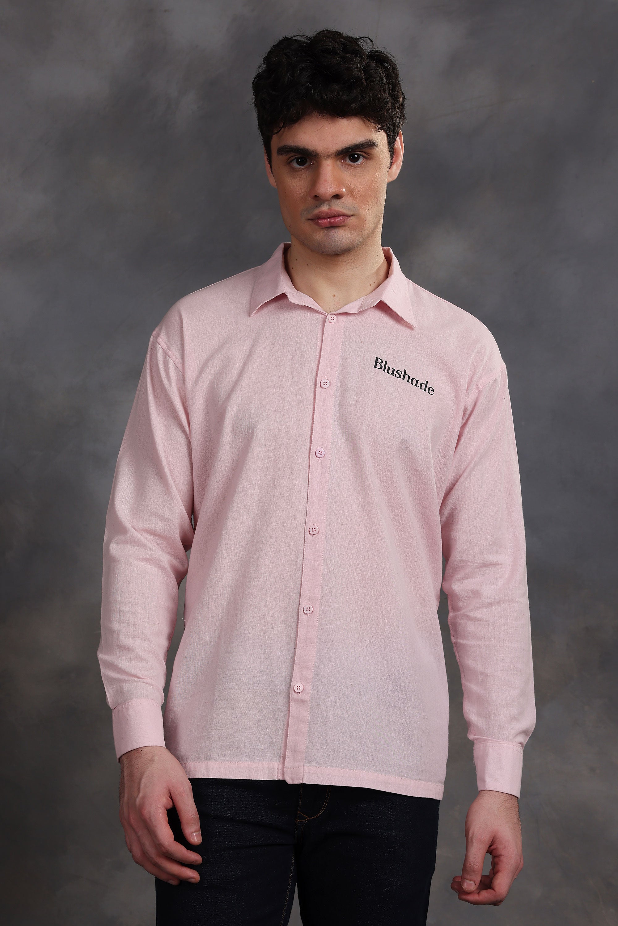 Light Pink Linen Shirt