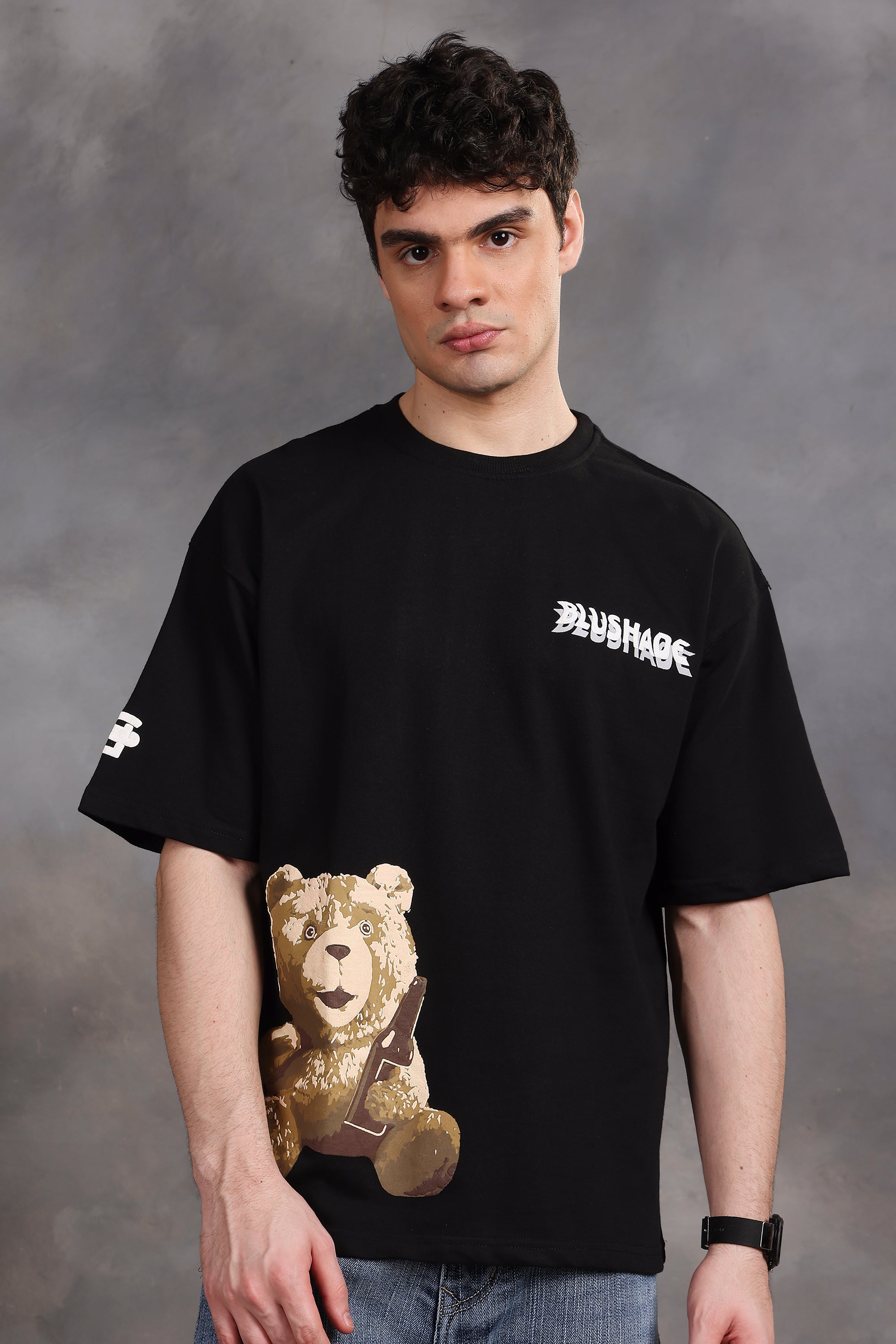 Alcoholic Ted Oversized T-Shirt (Black)