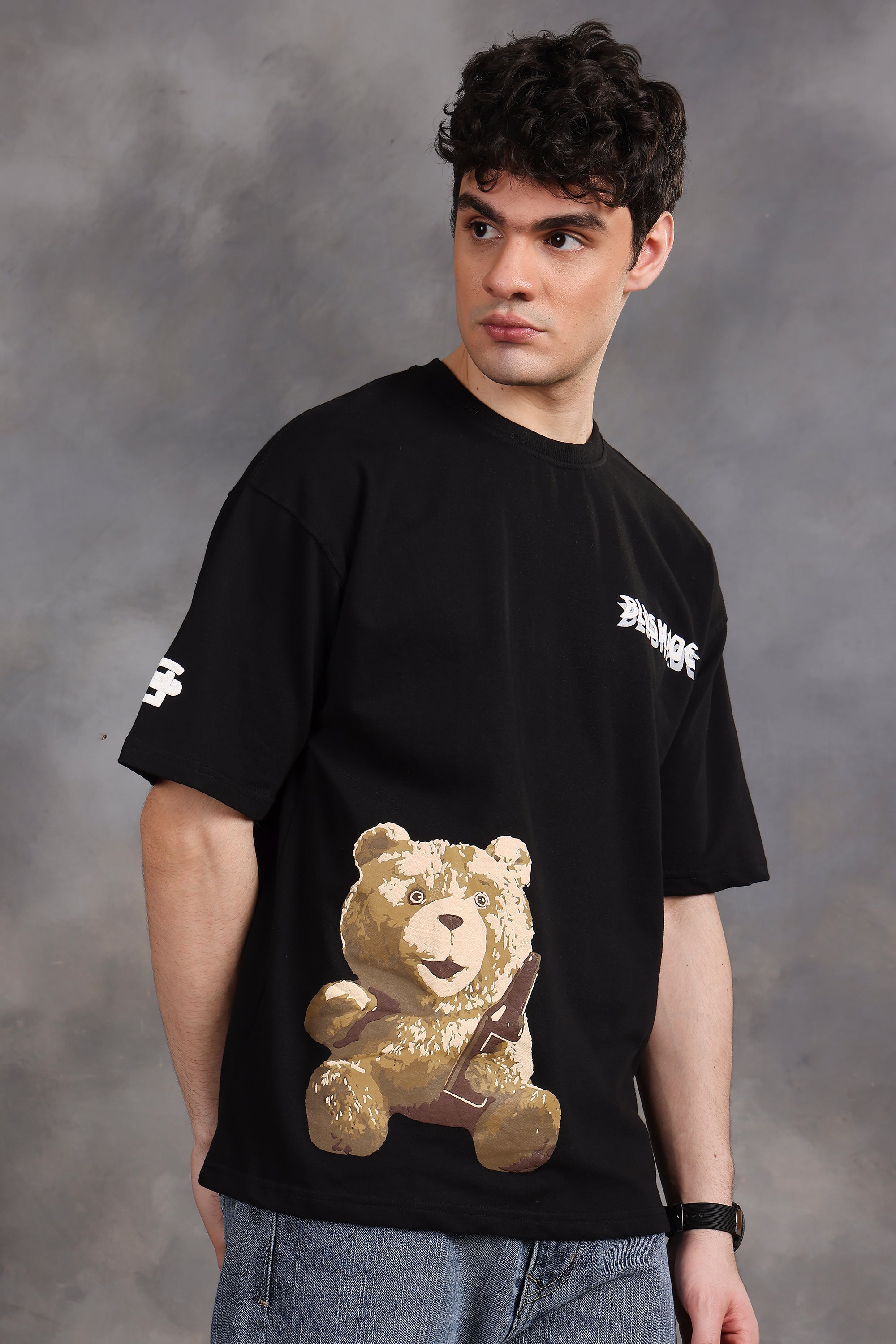 Alcoholic Ted Oversized T-Shirt (Black)