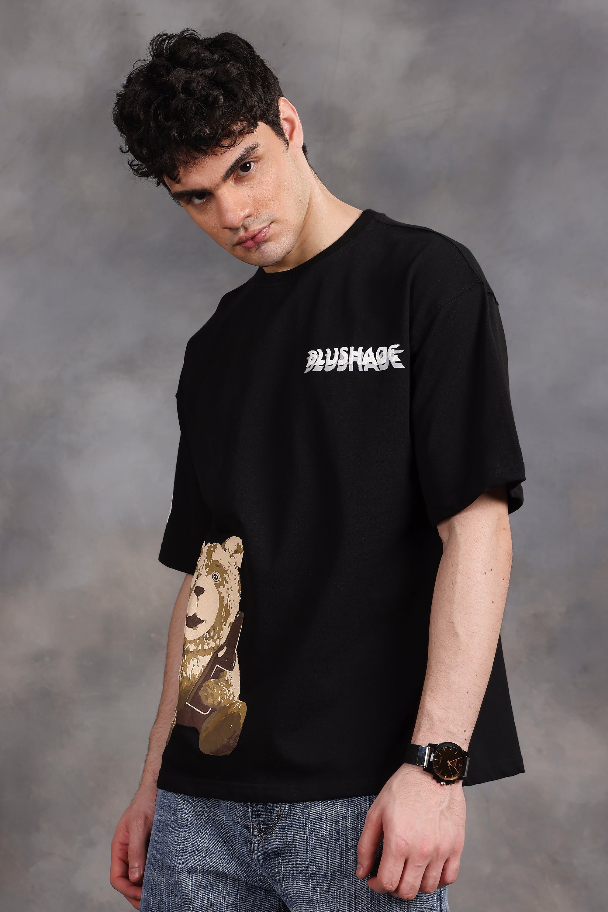 Alcoholic Ted Oversized T-Shirt (Black)