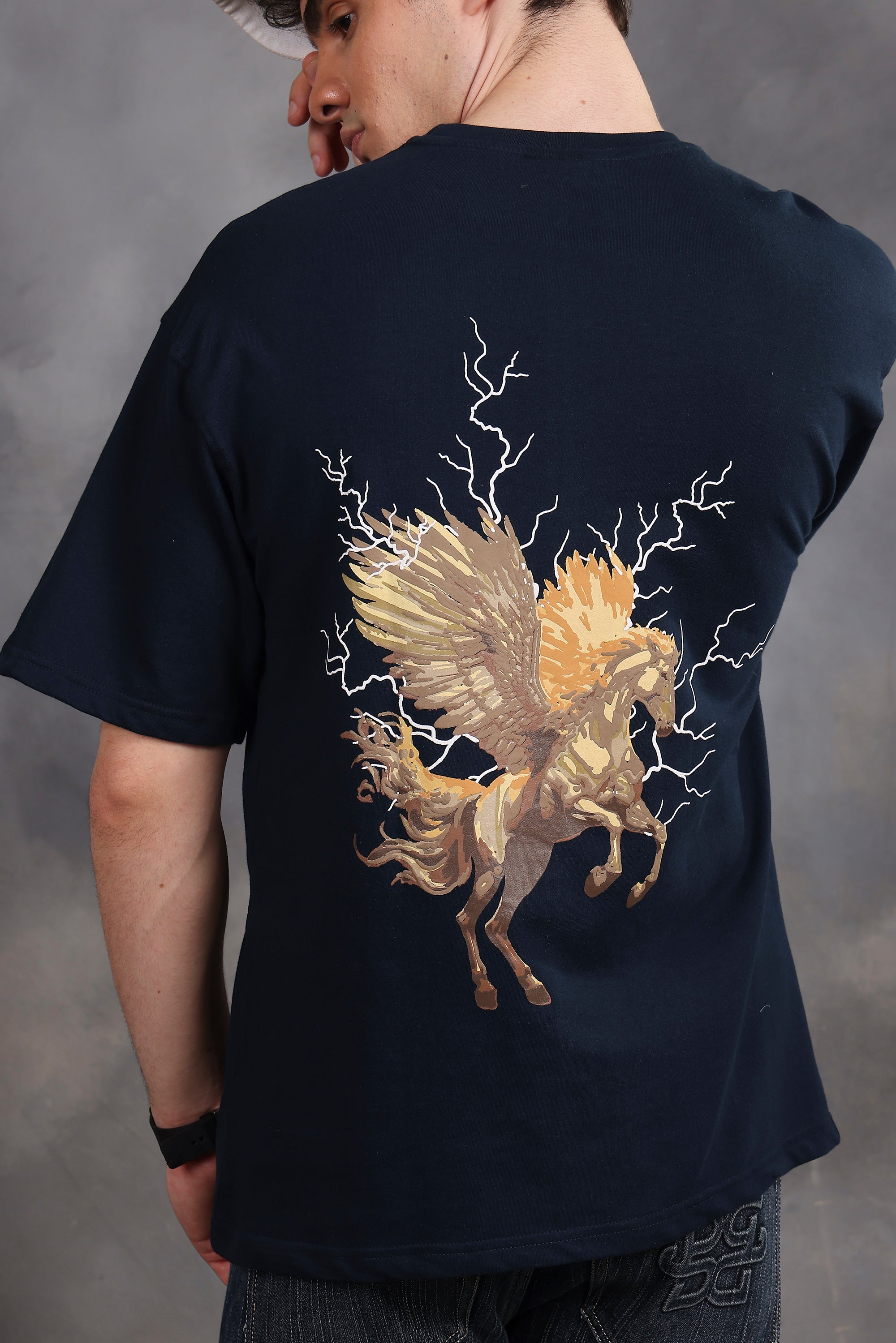 Pegasus Oversized T-Shirt (Navy)