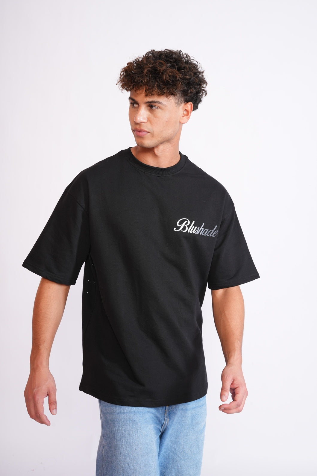 Black Stargazing Oversized T-Shirt