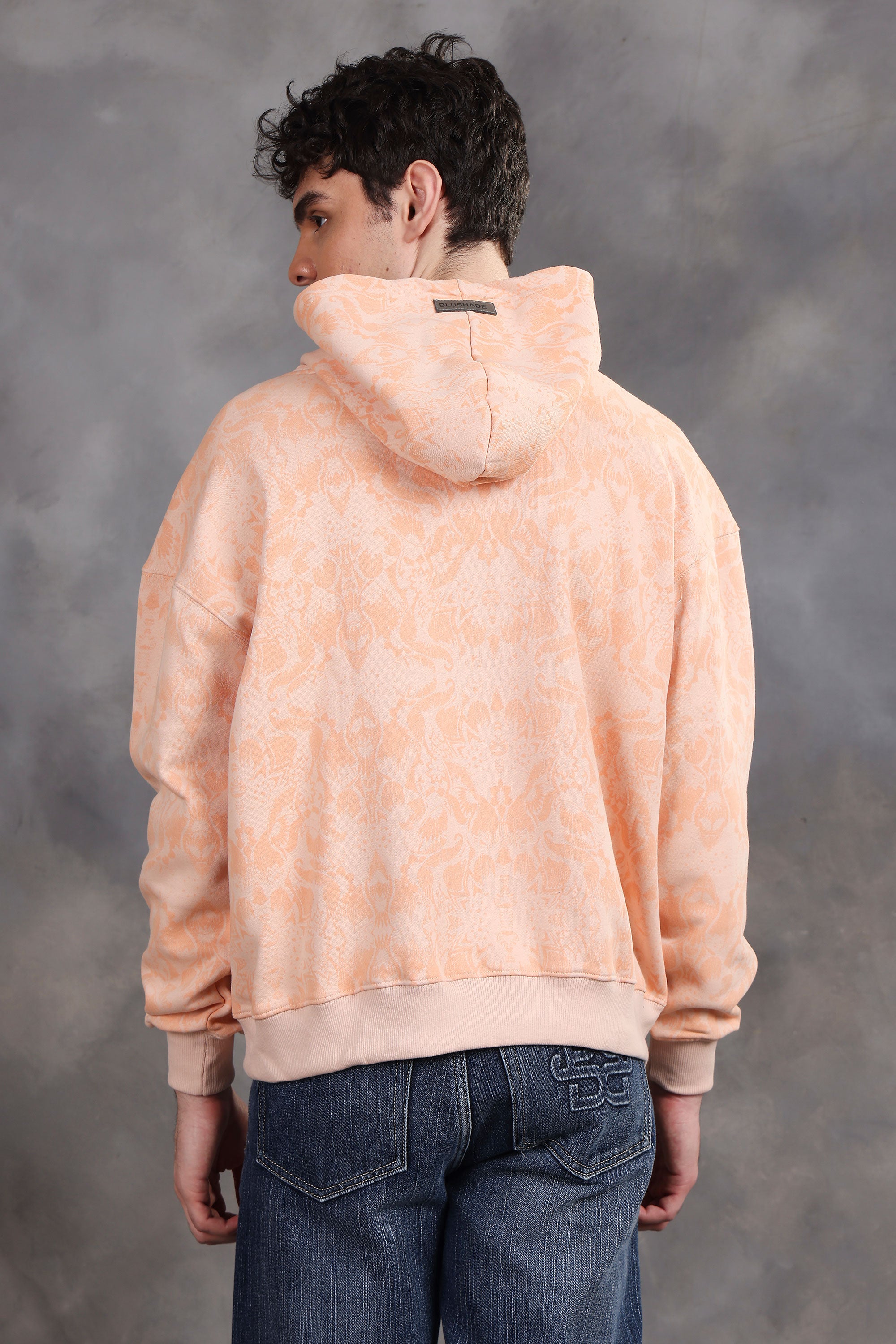 Blueshade Peach Oversized Hoodie