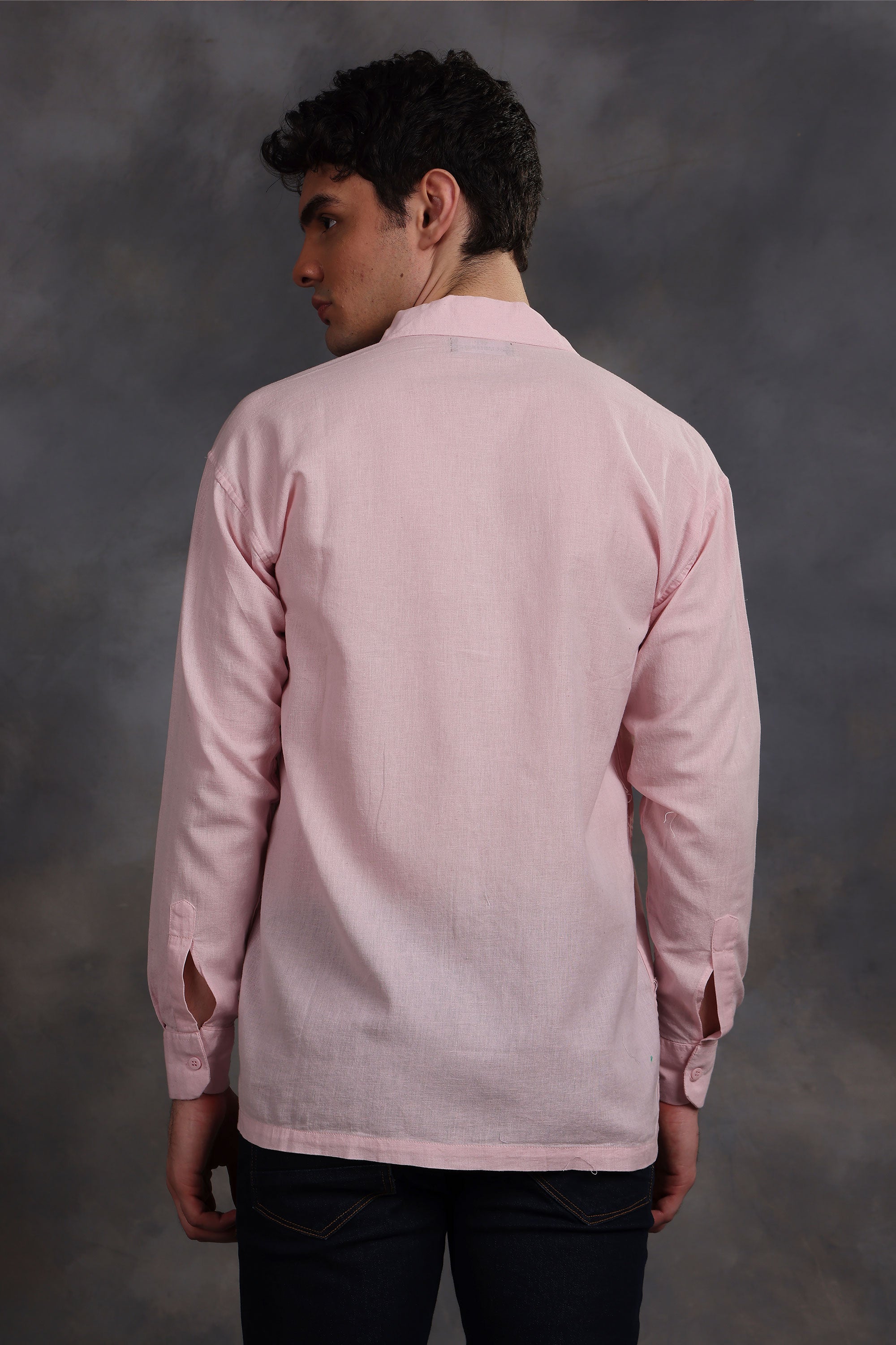 Light Pink Linen Shirt