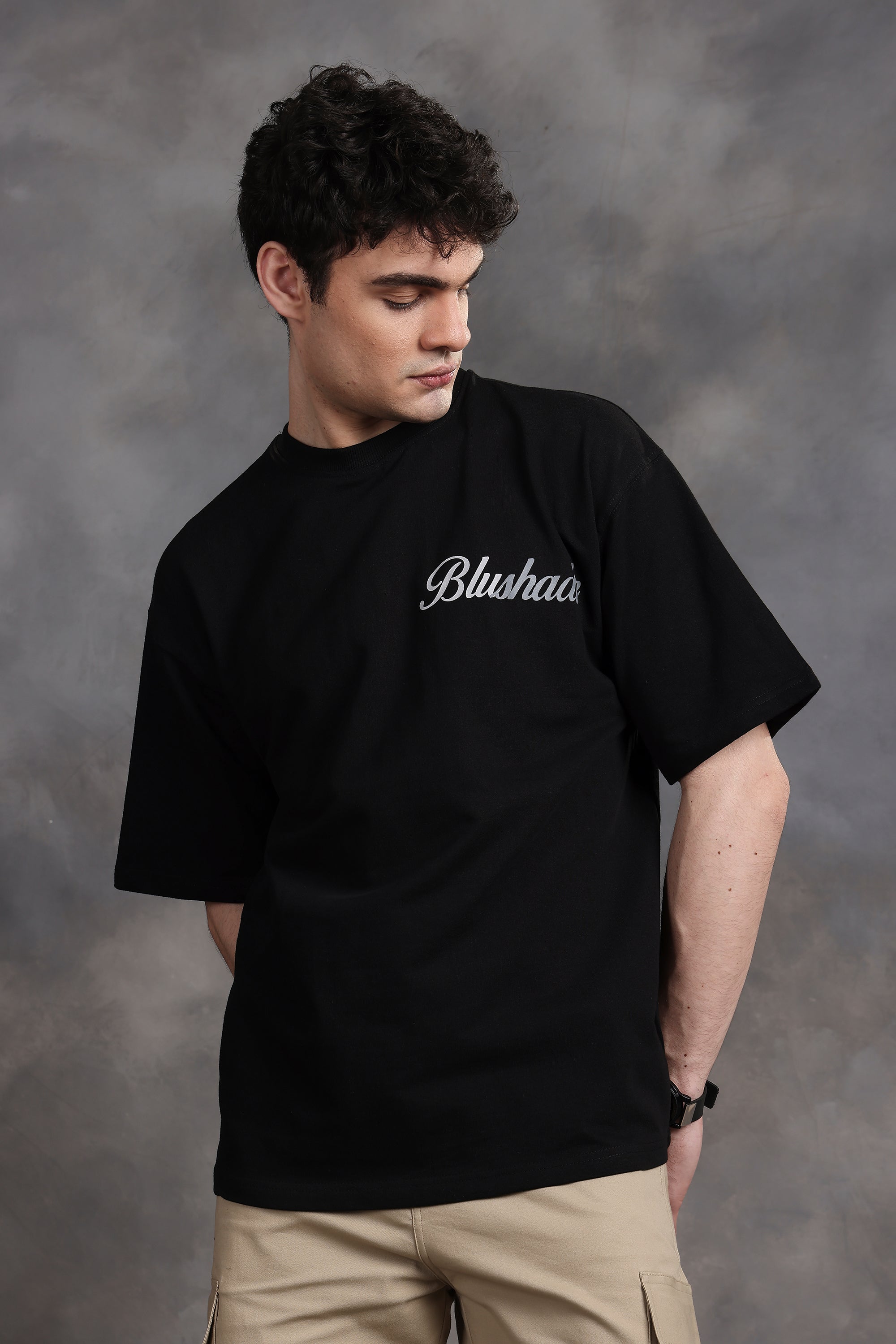 Fragments of Time Oversized T-Shirt (Black)