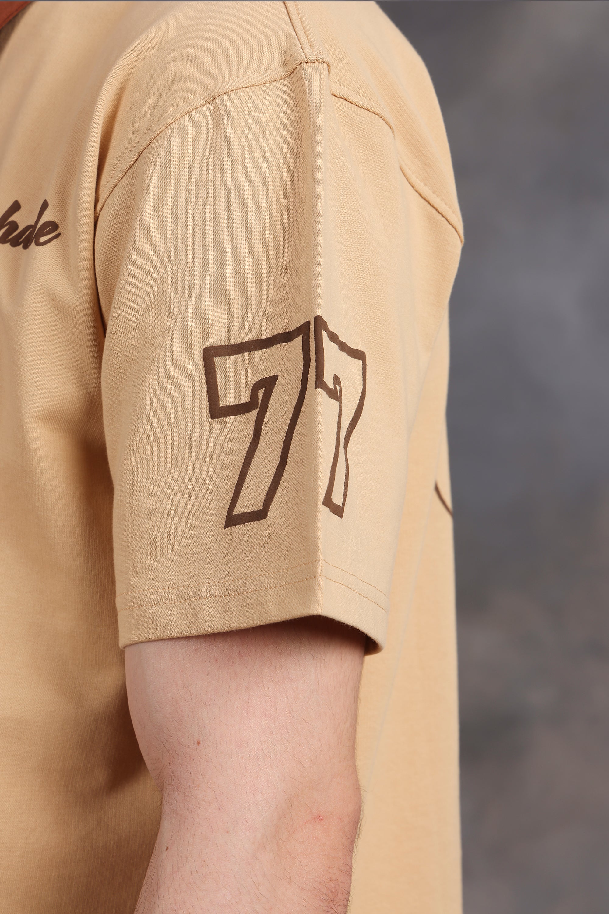 Billionaire Oversized Polo T-Shirt (Beige)