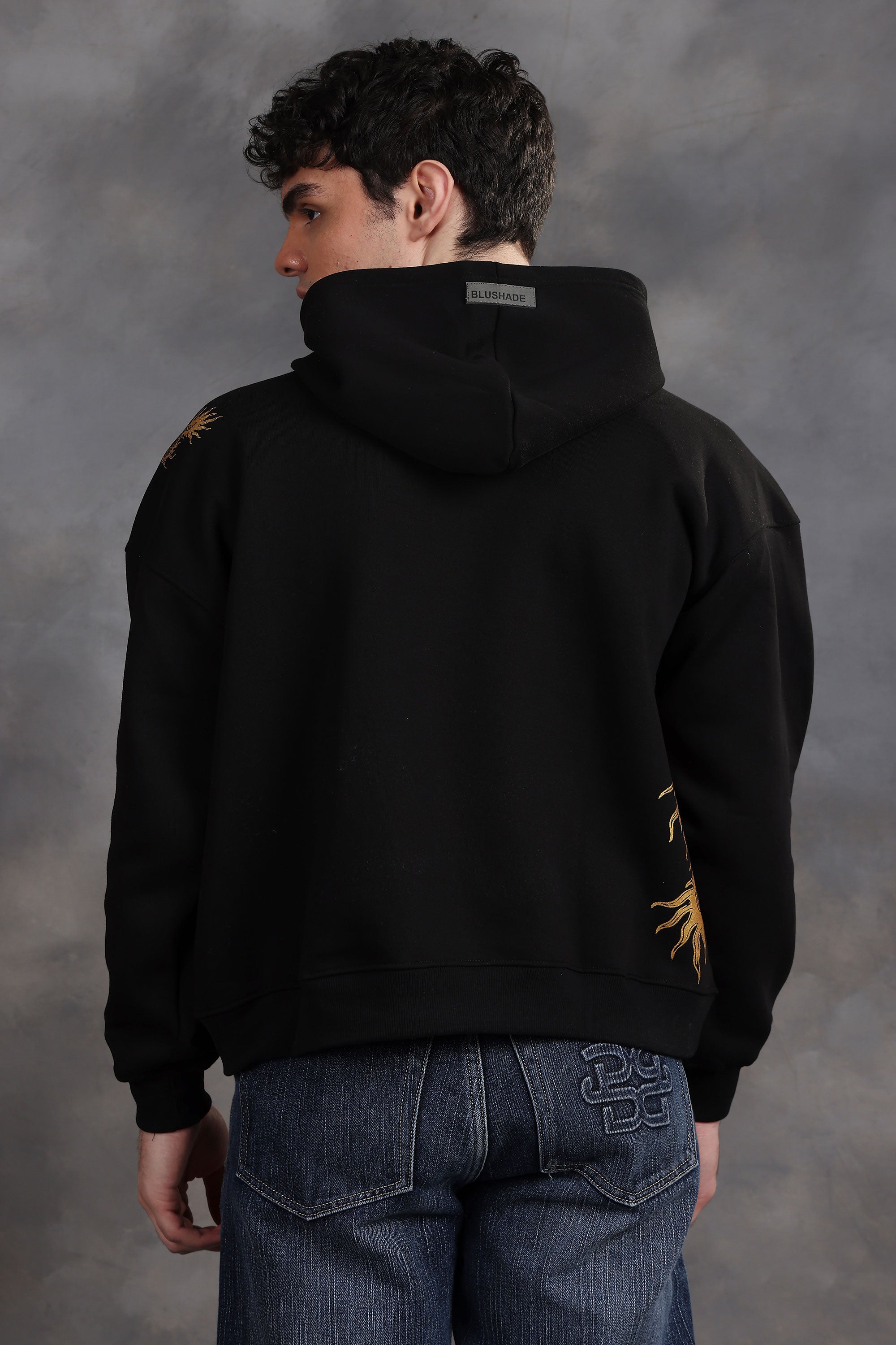 Dragon Black Oversized Hoodie