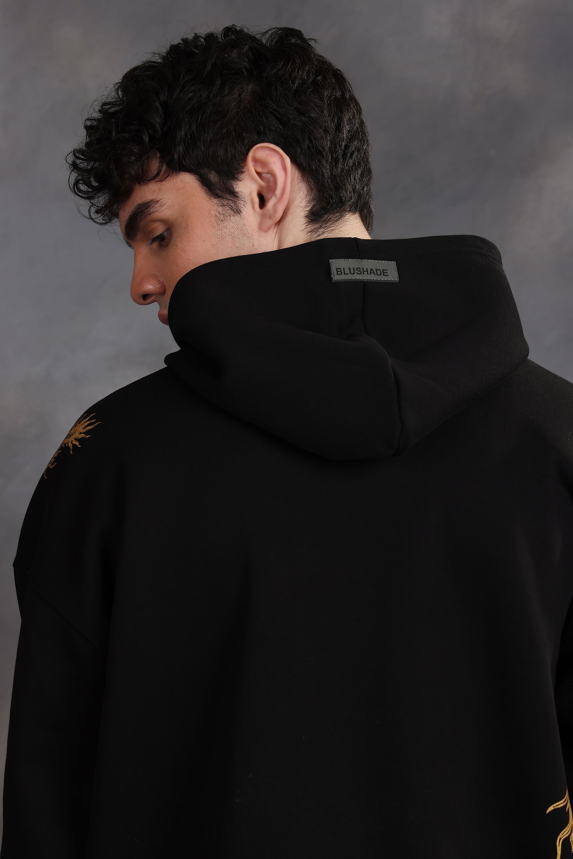 Dragon Black Oversized Hoodie