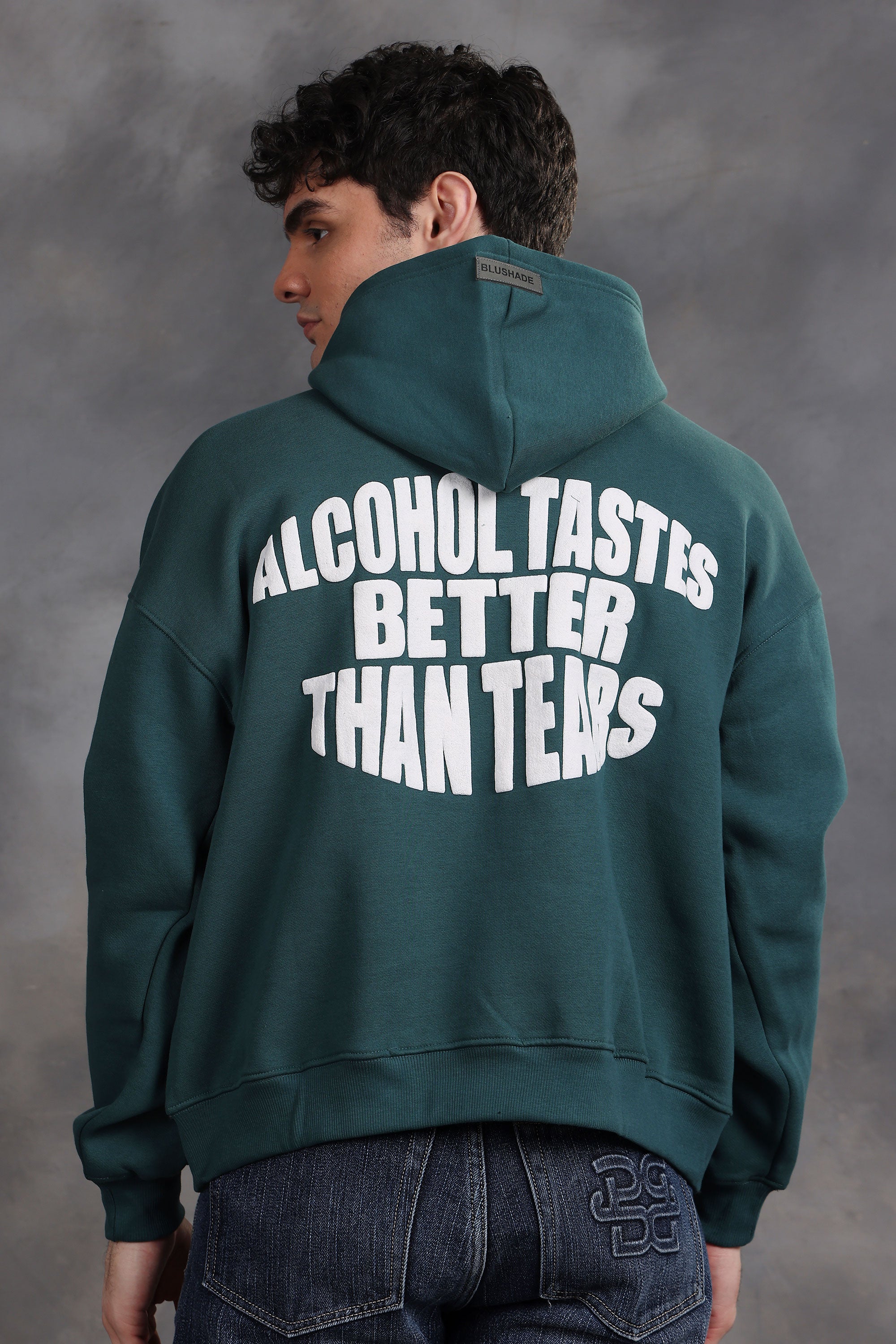 Alcoholic Ted Teal Oversized Hoodie