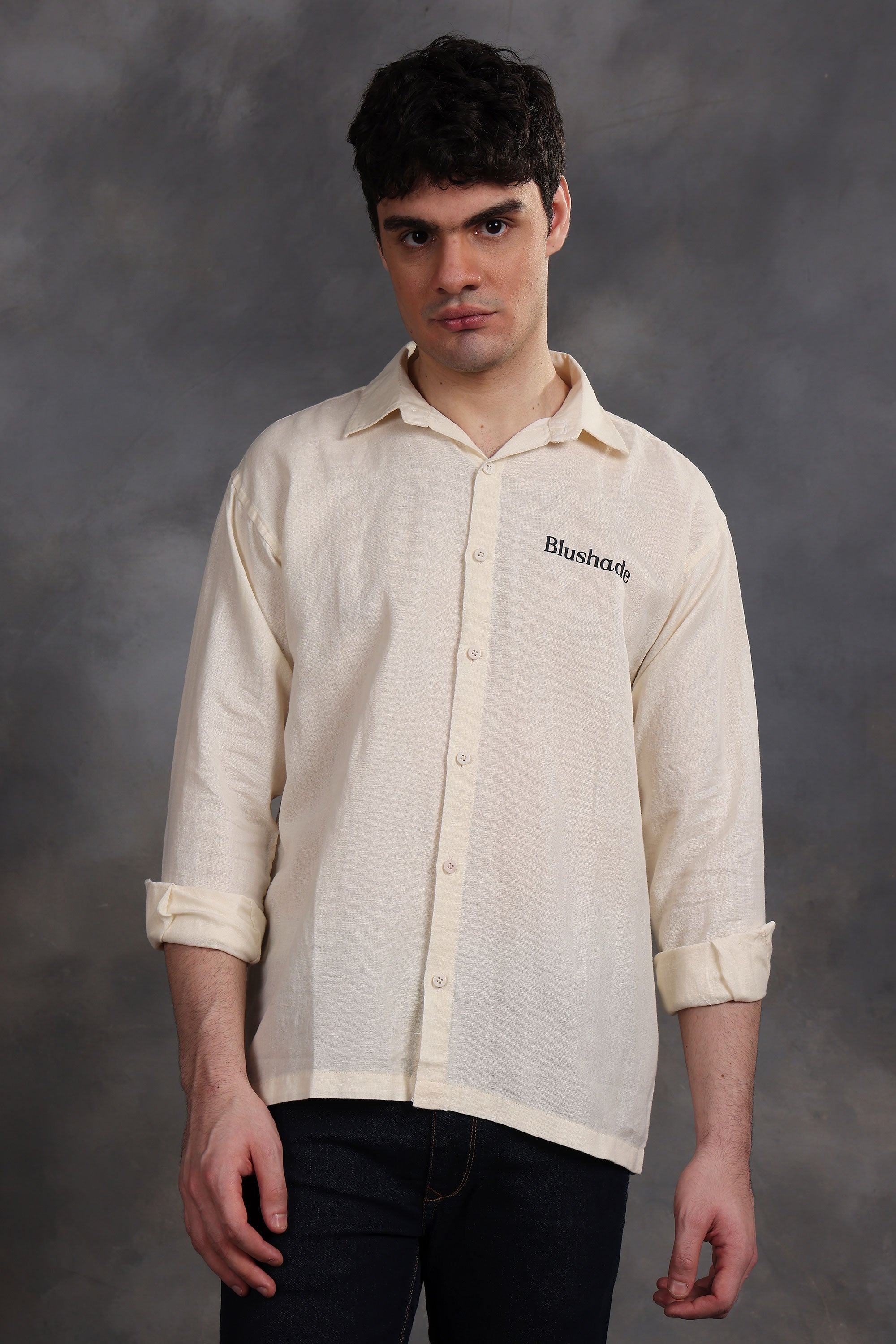 Cream Linen Shirt