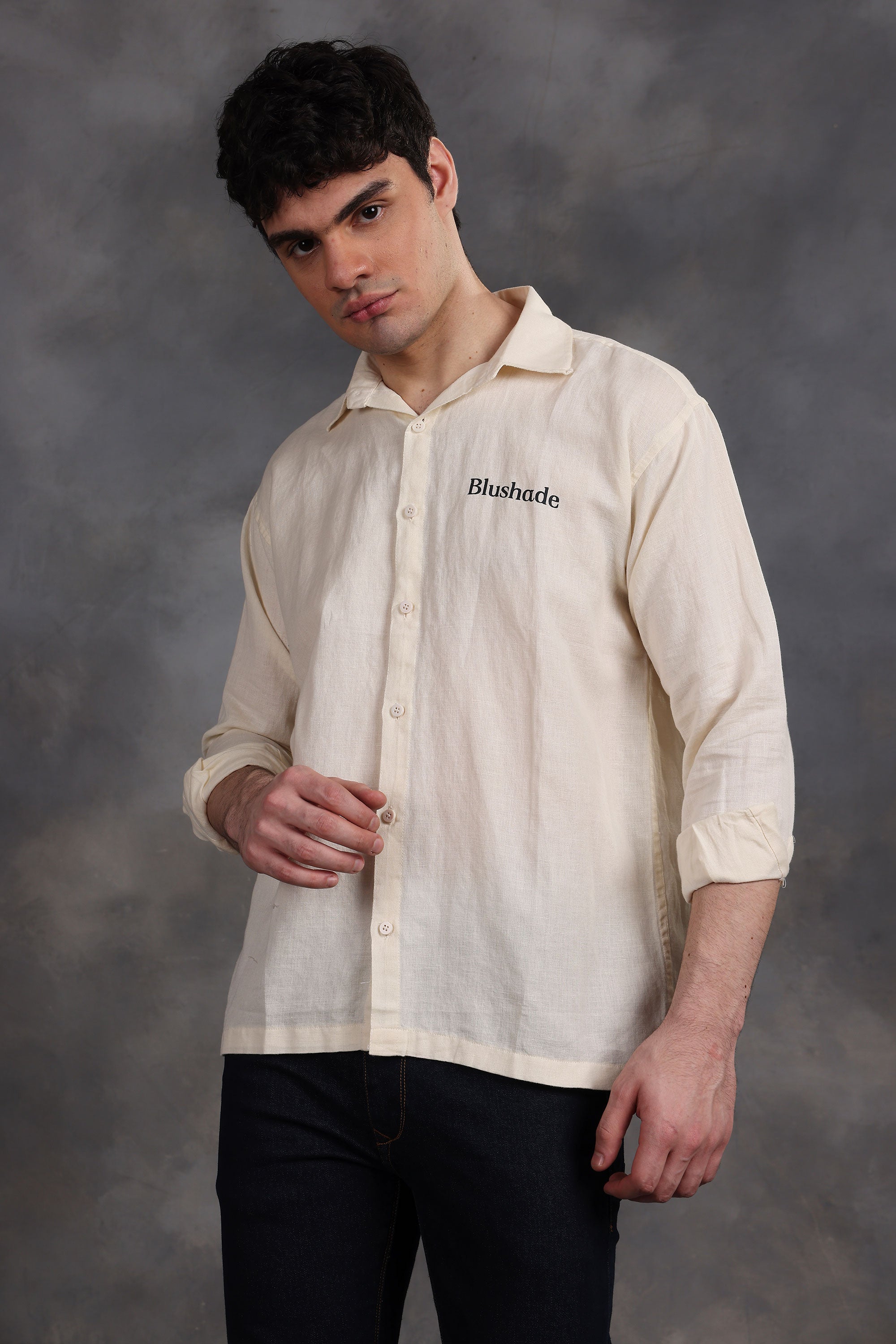 Cream Linen Shirt