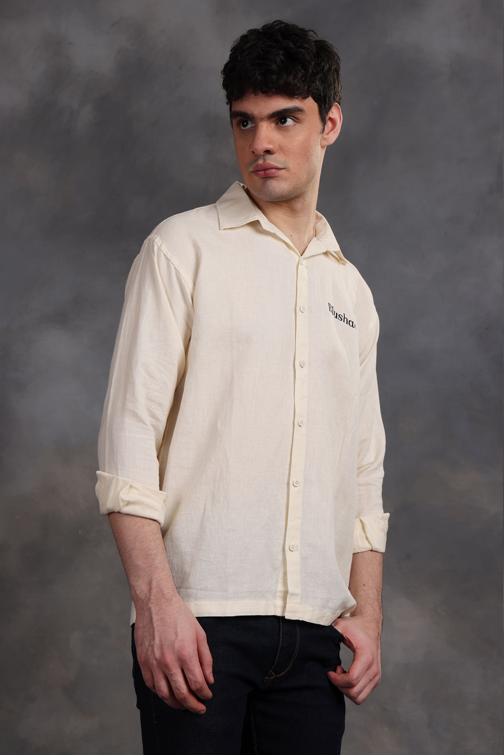 Cream Linen Shirt