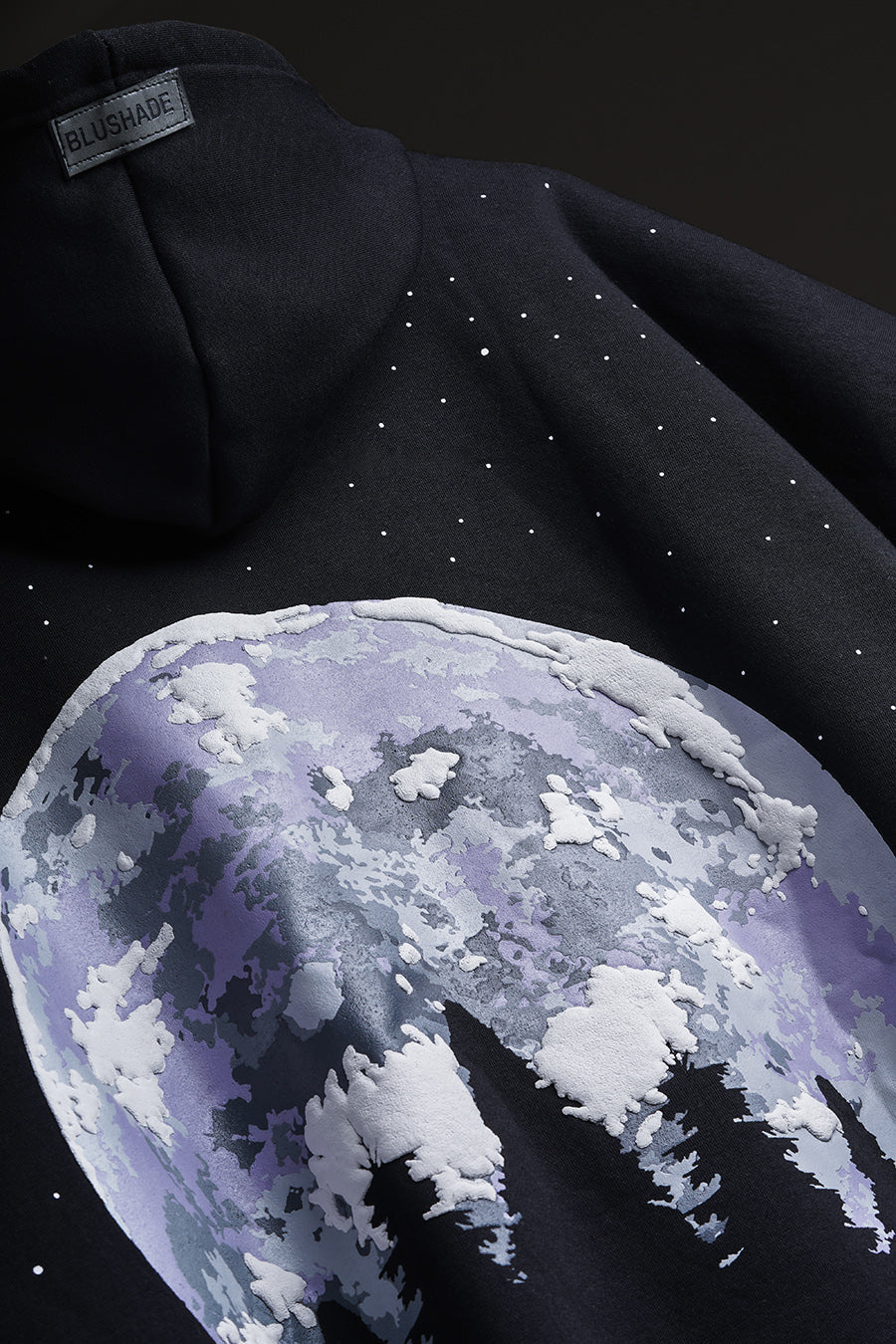 Stargazing Black Oversized Hoodie