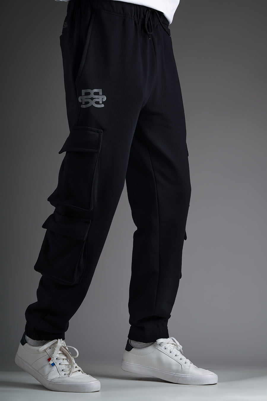 Signature Black Low-Waist Joggers