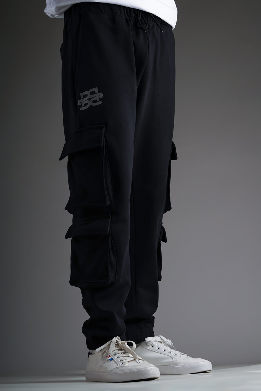 Signature Black Low-Waist Joggers