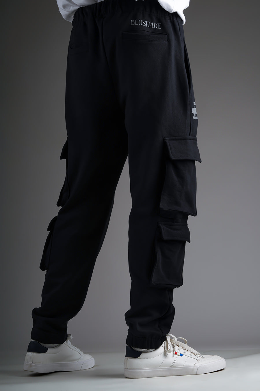 Signature Black Low-Waist Joggers