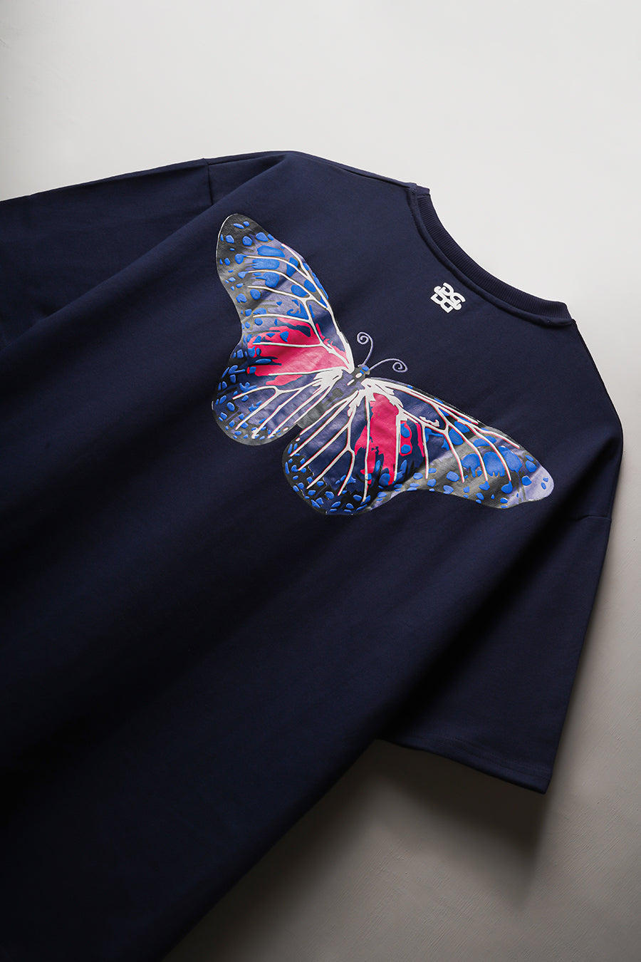 Butterfly Oversized T-Shirt (Navy)